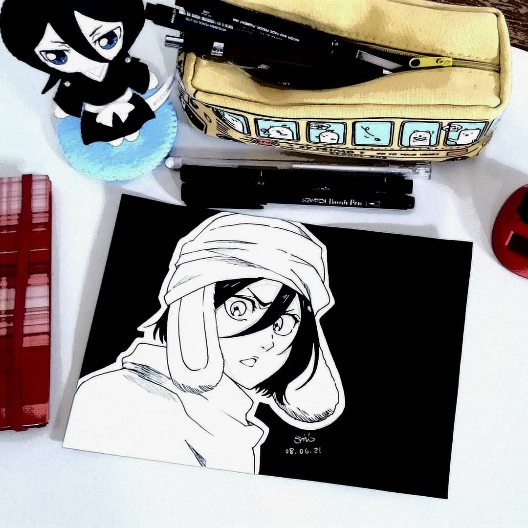 Fanart da Rukia personagem do mangá Bleach